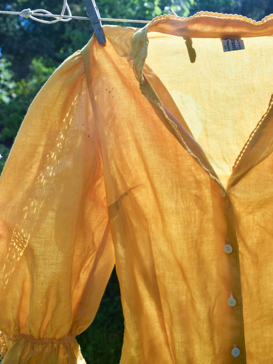 Marigold Fitted Puff Sleeve Blouse