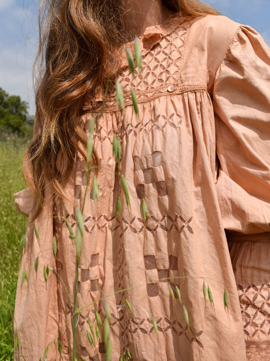 Cutch Antique Lace A-line Dress