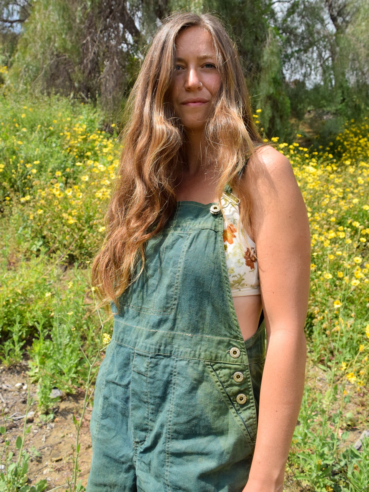 Indigo & Marigold Soft Short Overalls