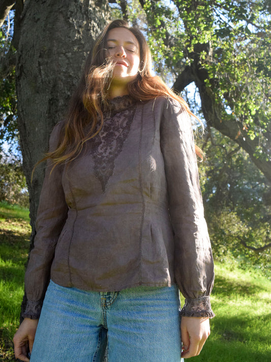Sequoia Linen & Lace Blouse