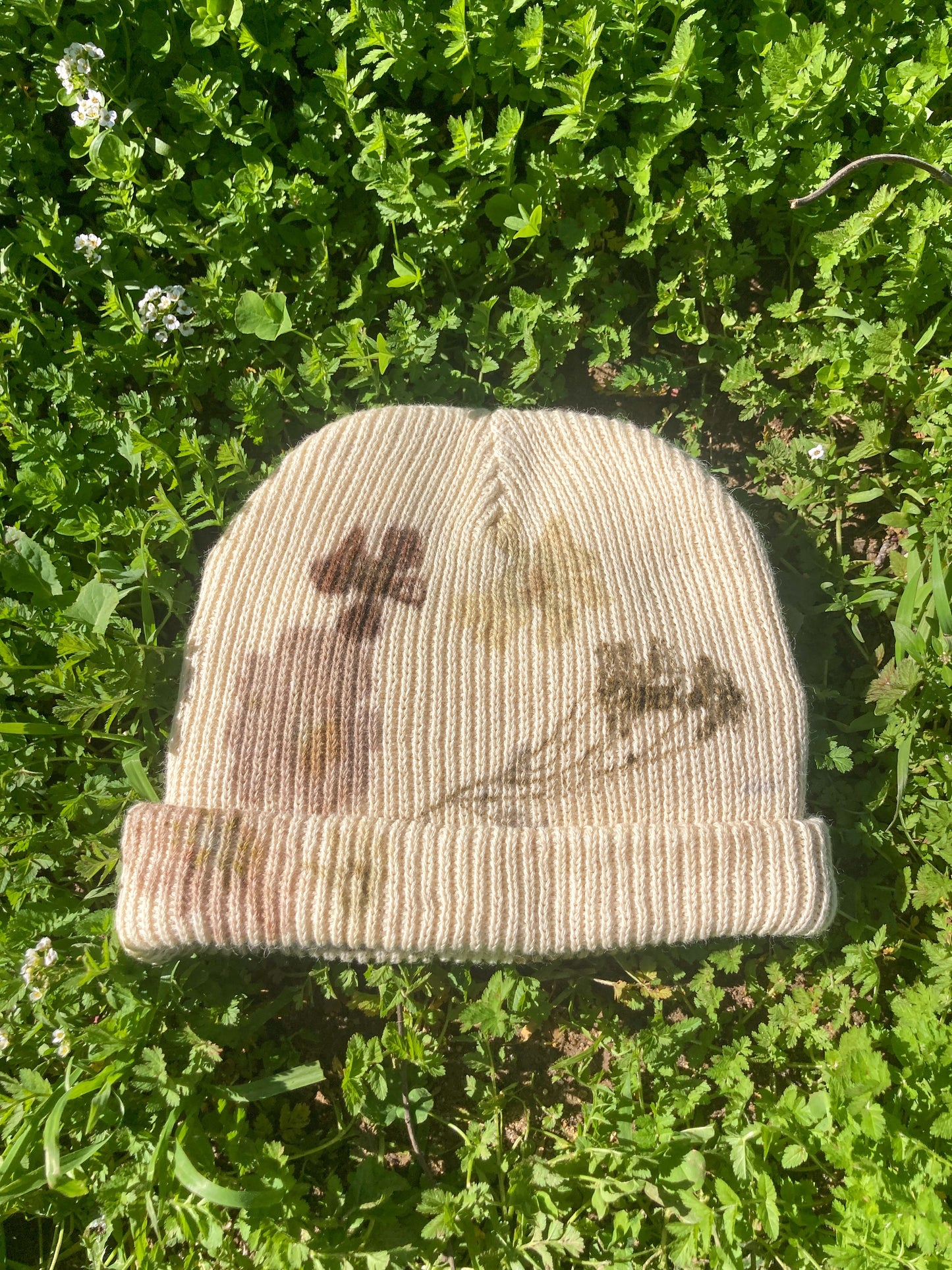 Flower Pressed Beanie - Rosemary