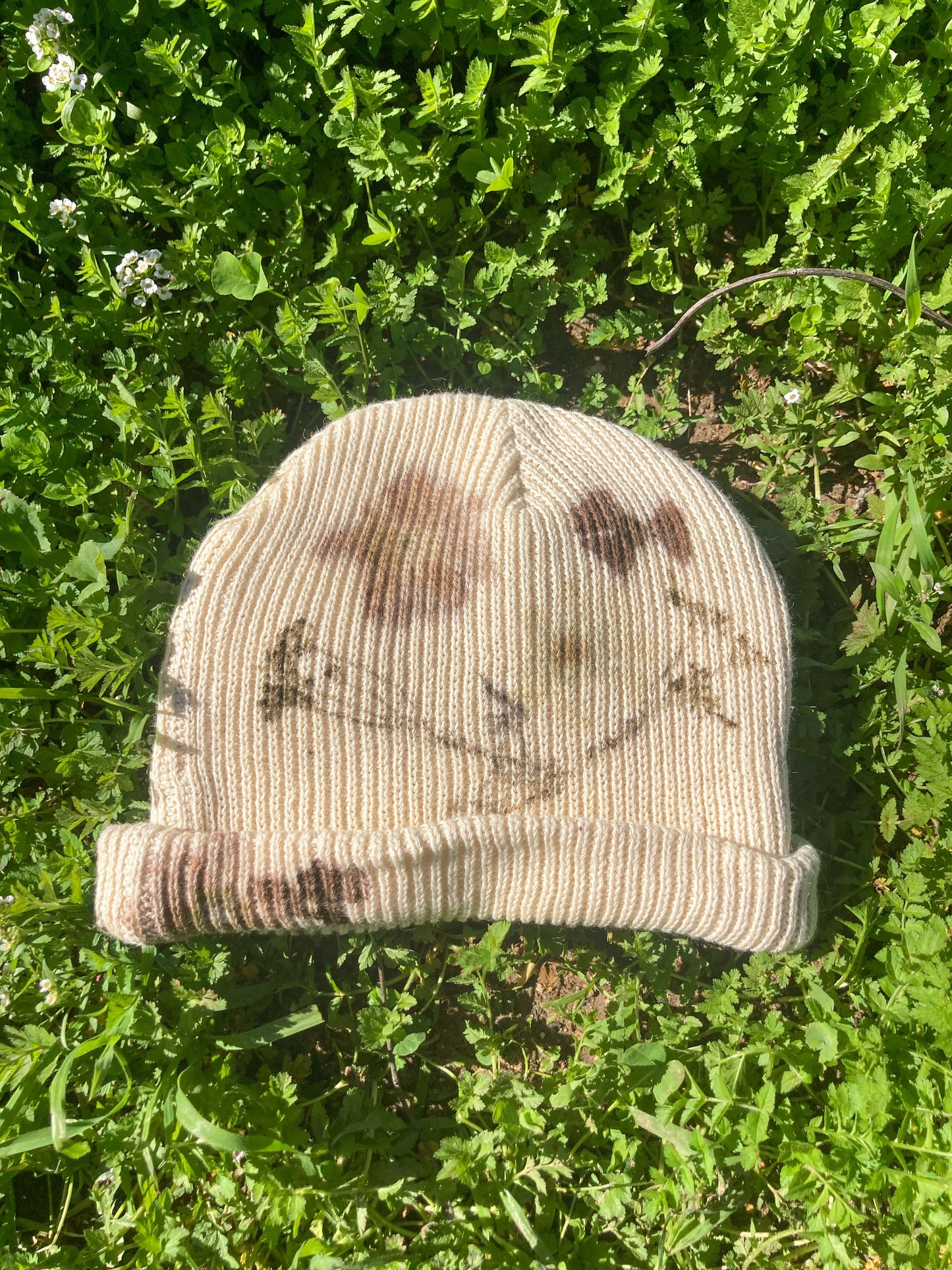 Flower Pressed Beanie - Dandelion