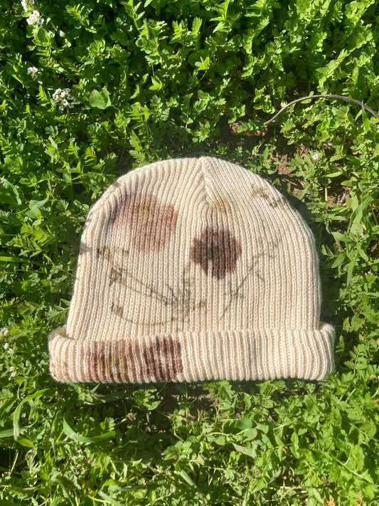 Flower Pressed Beanie - Chamomile