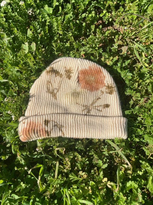 Flower Pressed Beanie - Lupine