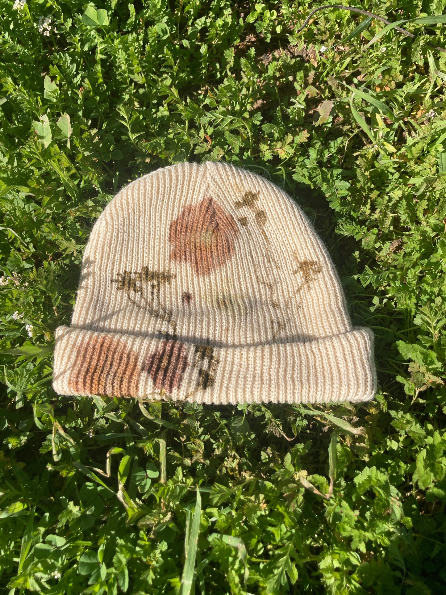 Flower Pressed Beanie - Sunflower