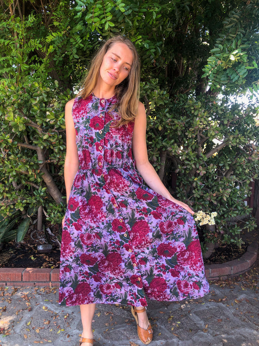 Logwood Floral Day Dress