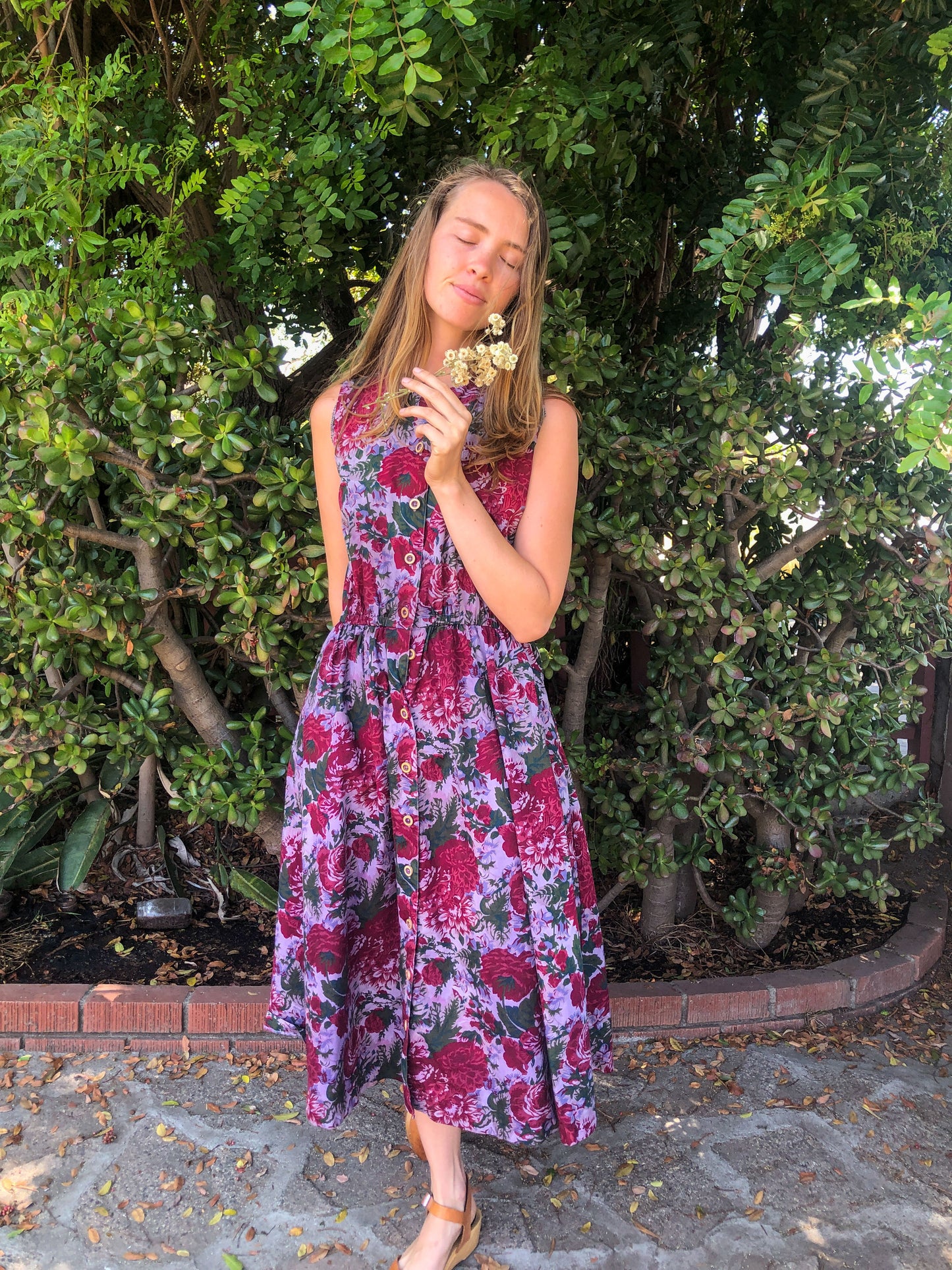 Logwood Floral Day Dress