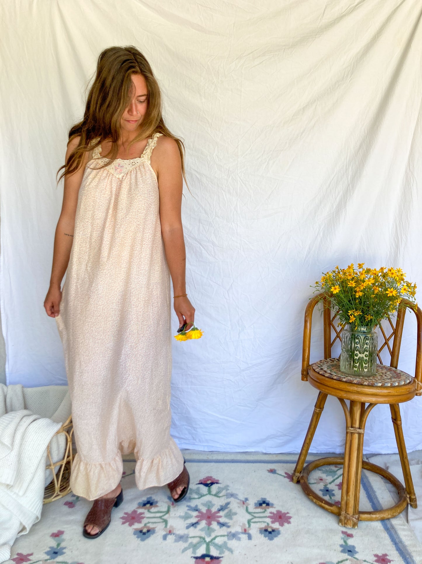 Marigold Ruffle Tank Dress