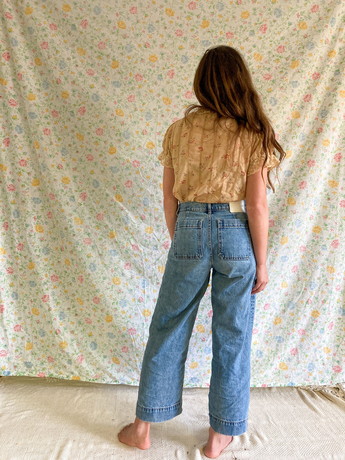Chestnut Floral Lace Blouse