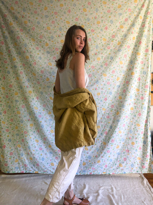 Marigold and Walnut Cotton Day Jacket