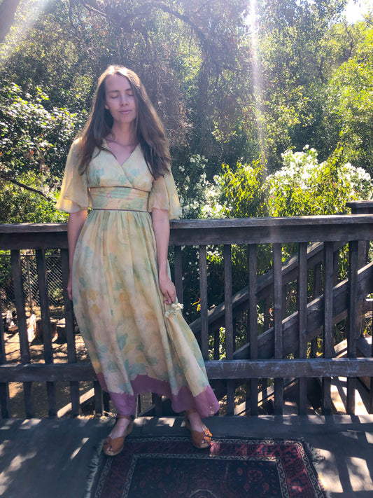 Marigold Lightweight Cotton Floral Dress