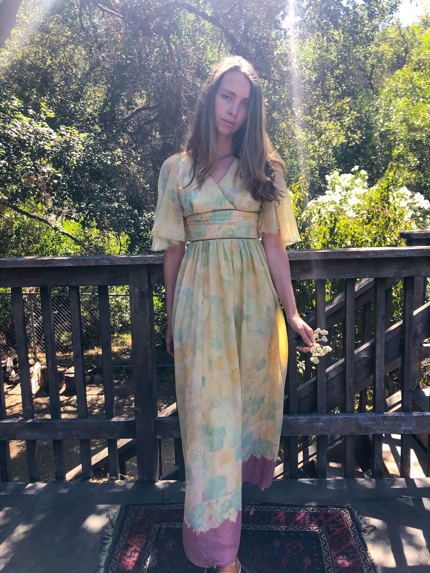 Marigold Lightweight Cotton Floral Dress