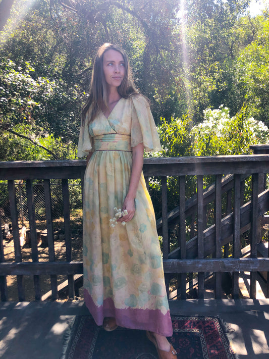 Marigold Lightweight Cotton Floral Dress