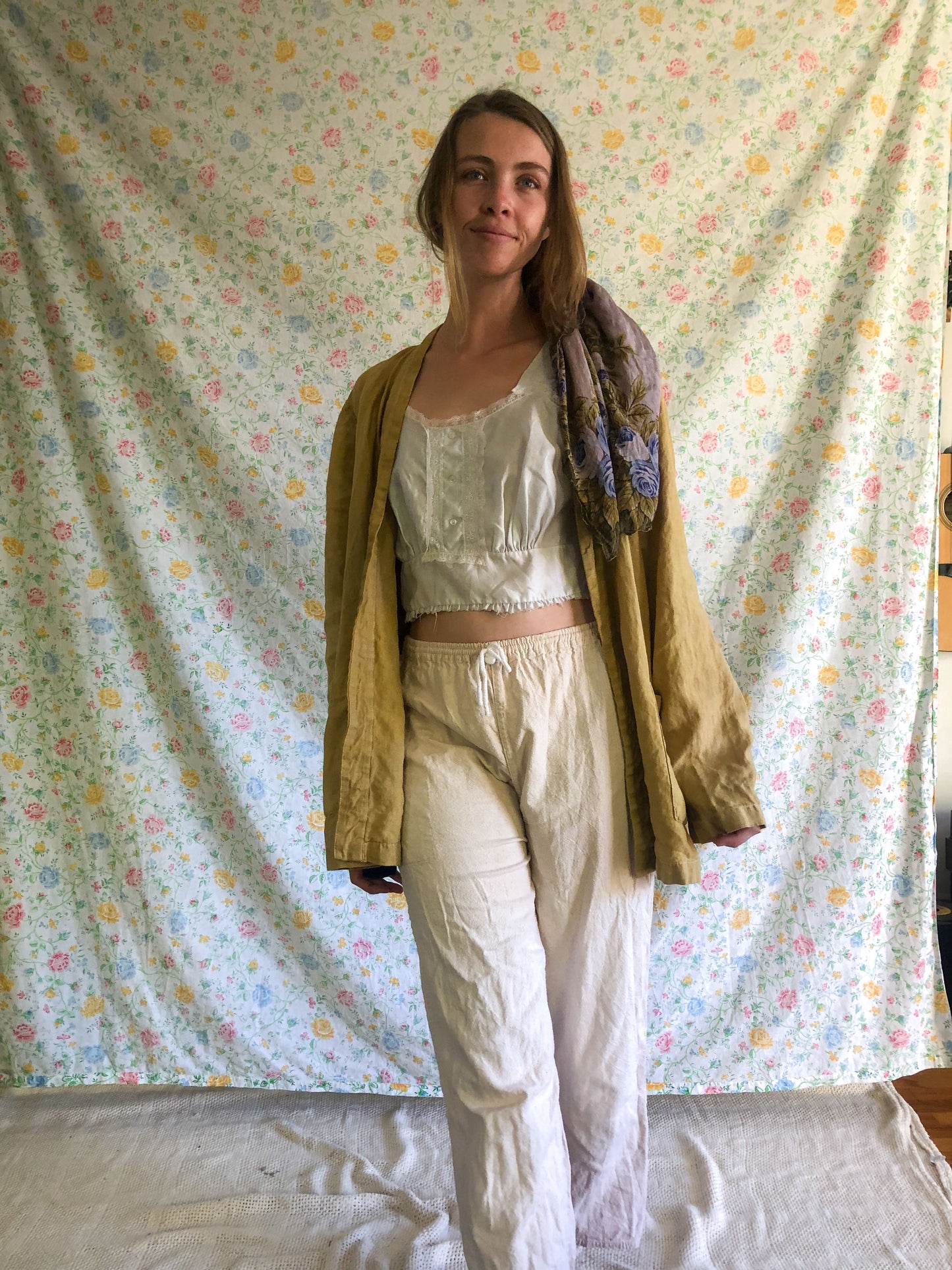 Marigold and Walnut Cotton Day Jacket