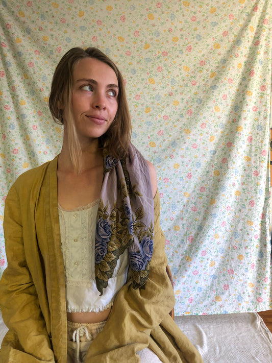 Marigold and Walnut Cotton Day Jacket