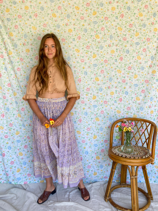 Cutch Cropped Dirndl Top