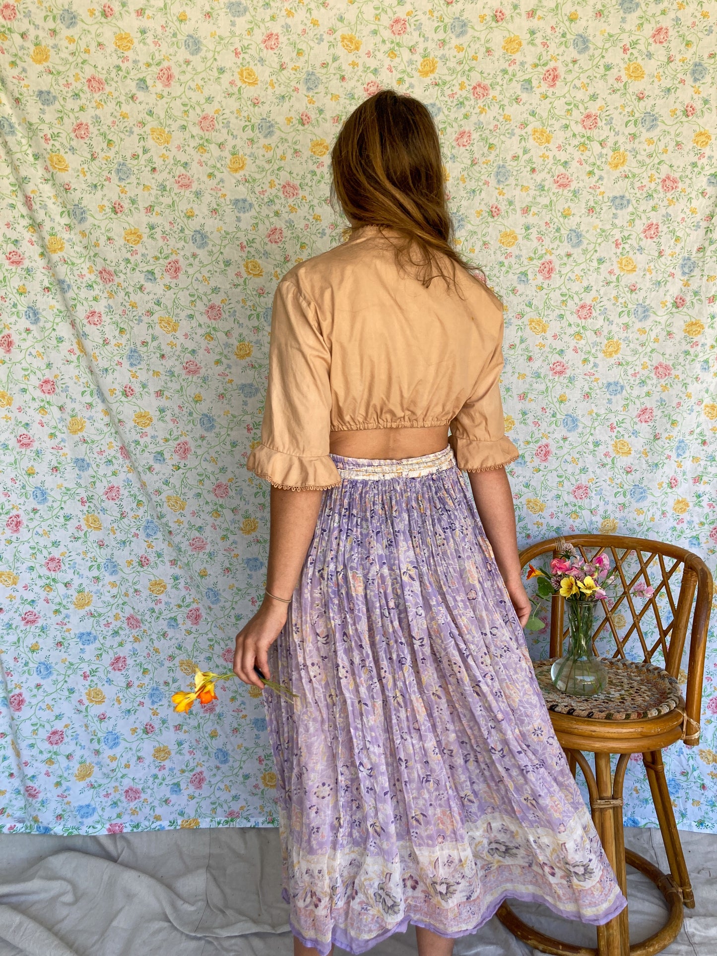 Cutch Cropped Dirndl Top