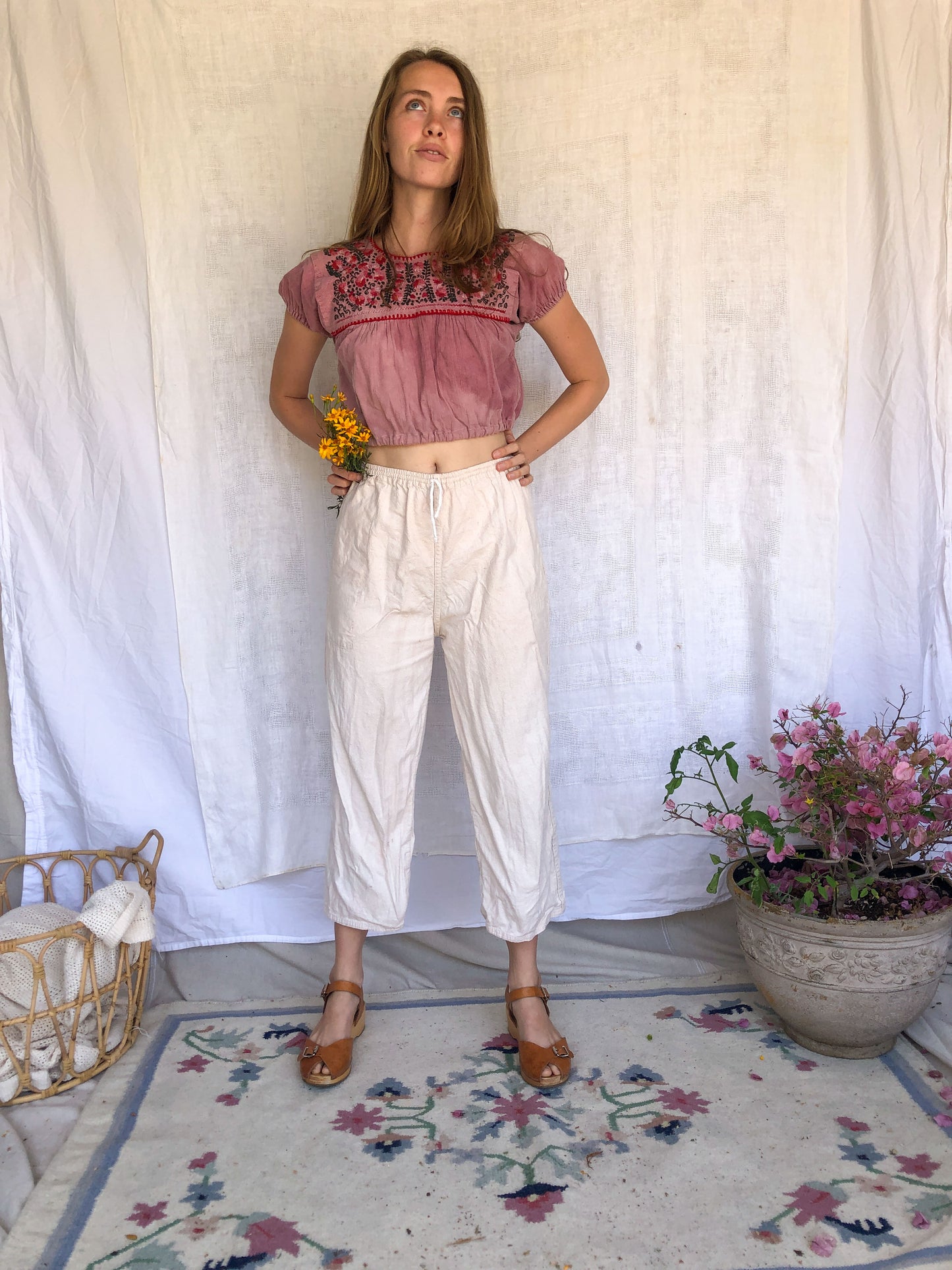 Lac & Logwood Cosmo Cropped Huipil