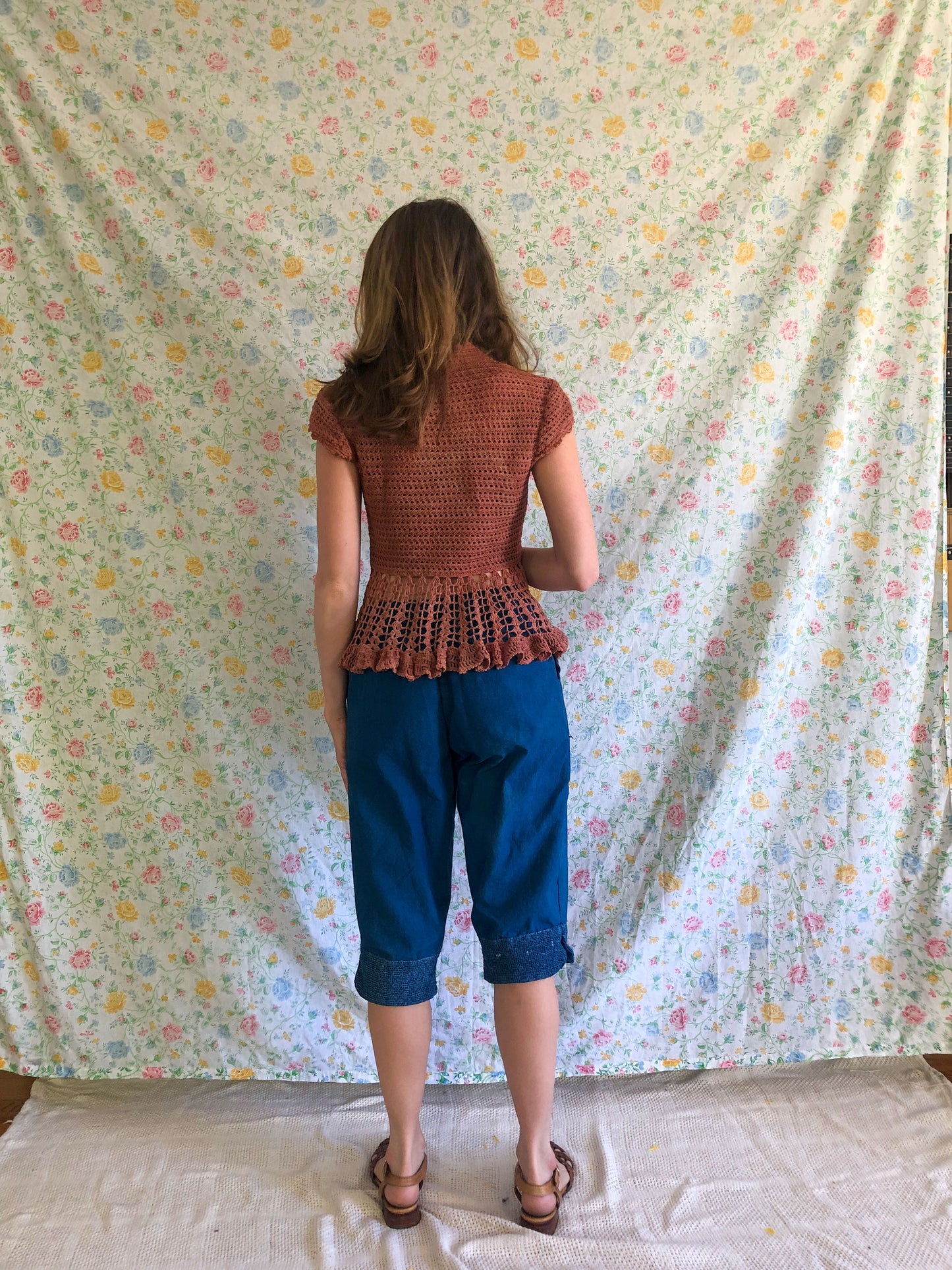 Walnut & Madder Pearl Button Knit Vest