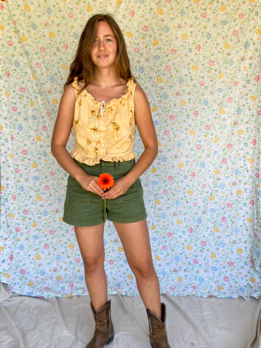 Homegrown Marigold & Coreopsis Ruffle Crop