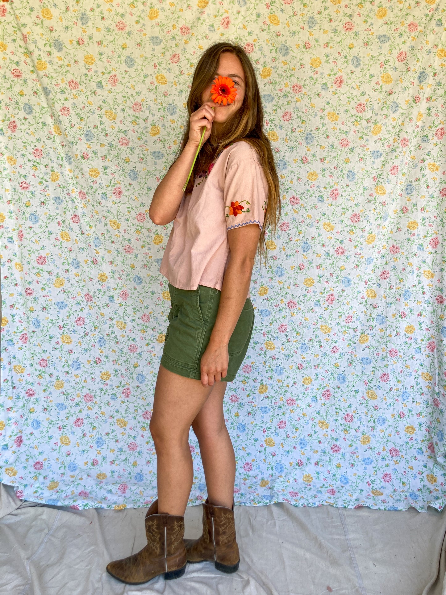 Cutch Bright Embrodiered Huipil