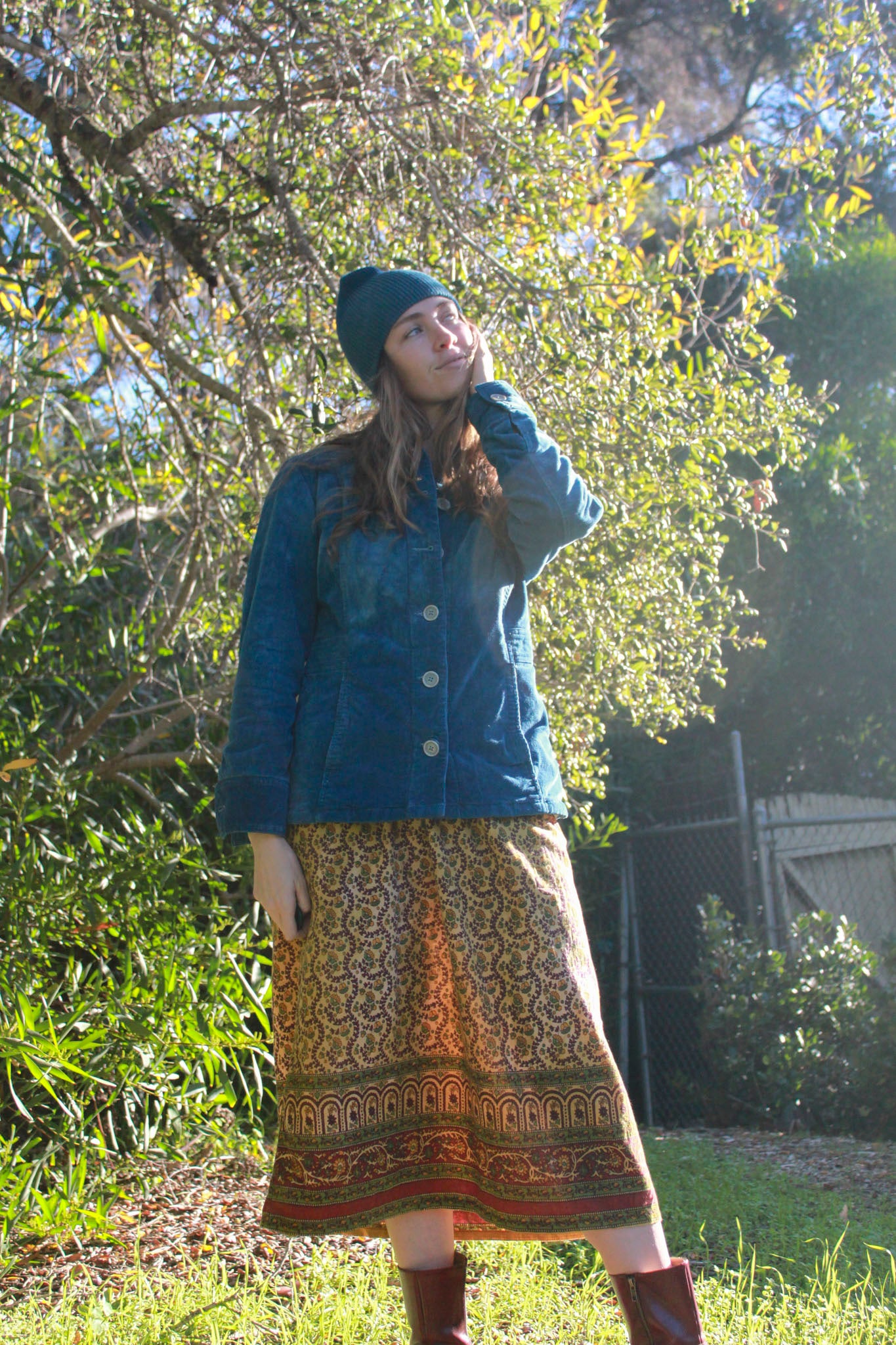 Marigold & Chesnut Indian Block Printed Dress