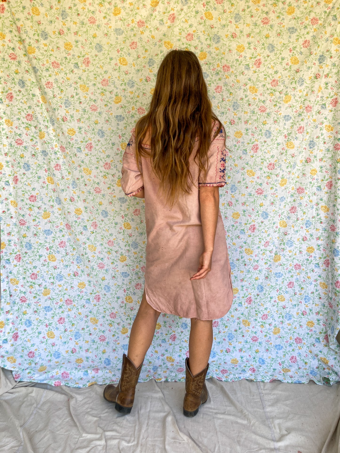 Lac Traditional Embroidered Huipil Dress