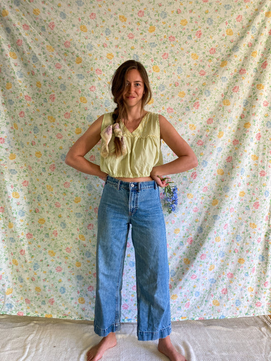 Marigold Mint Babydoll Crop