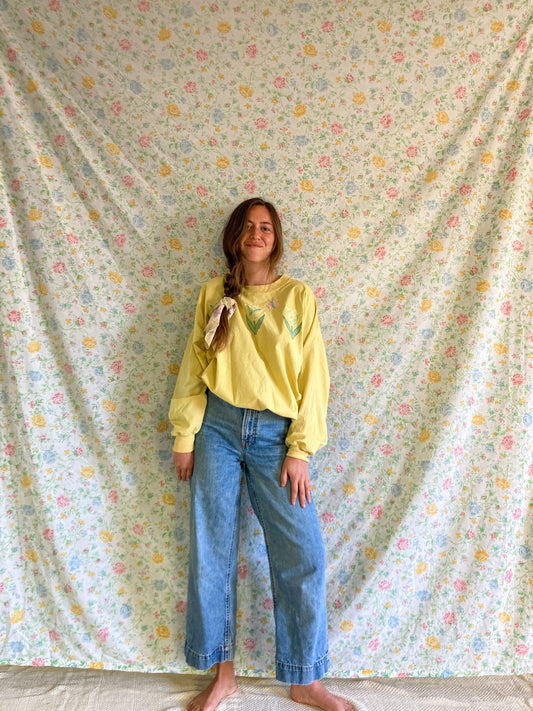 Marigold Flower Patch Sweatshirt