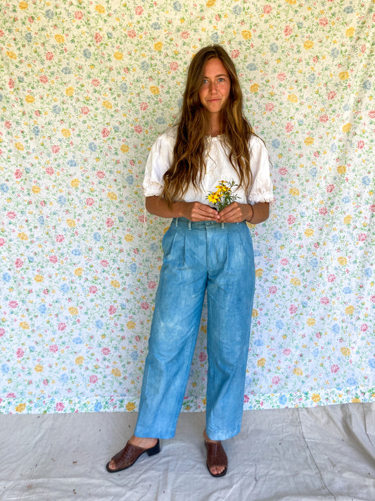 Indigo Canvas Trousers