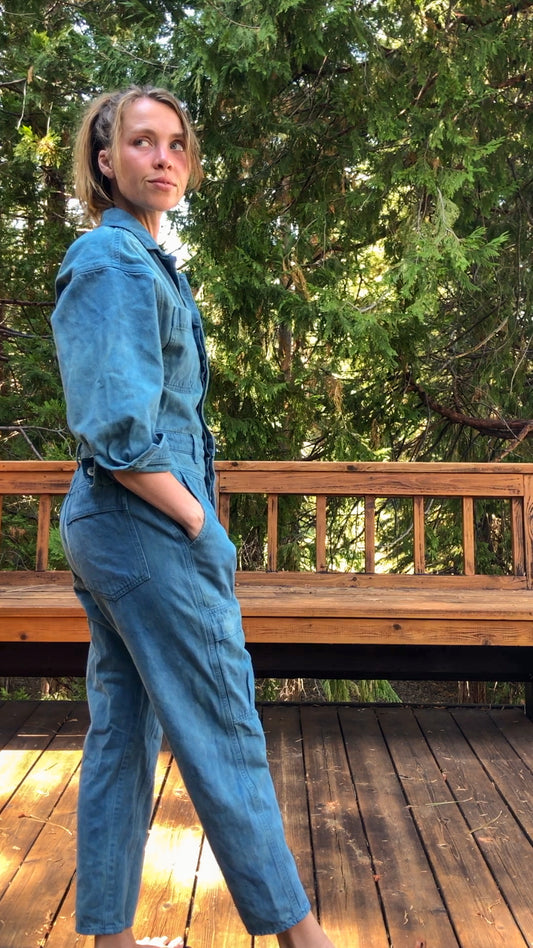 Indigo Utility Jumpsuit