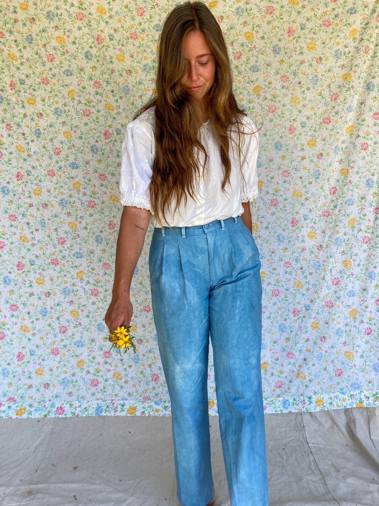 Indigo Canvas Trousers