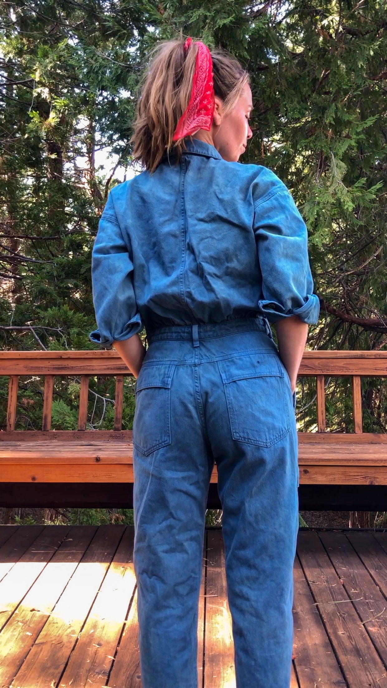 Indigo Utility Jumpsuit