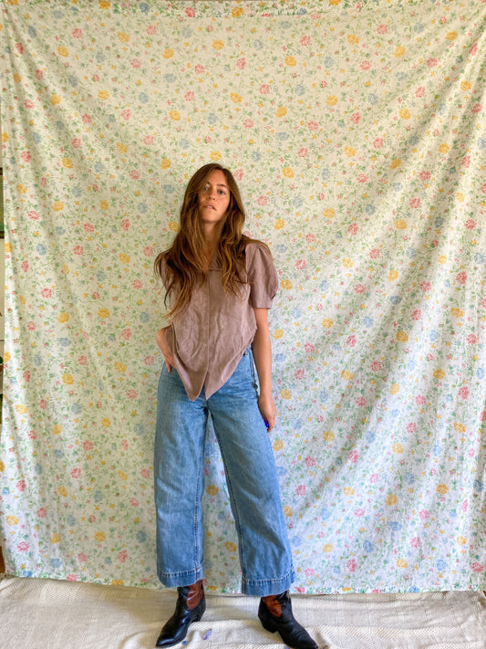 Cutch & Logwood Super Soft Collared Top