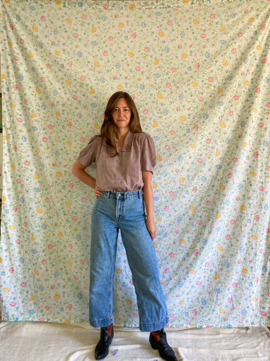 Cutch & Logwood Super Soft Collared Top