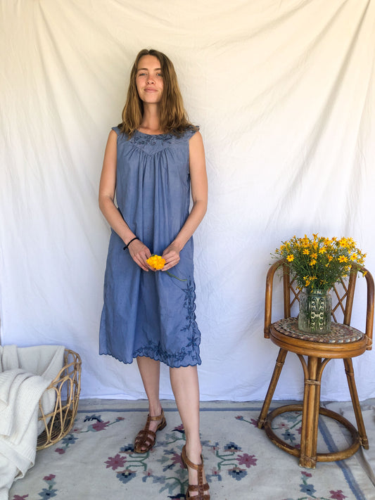 Indigo Cornflower Dress