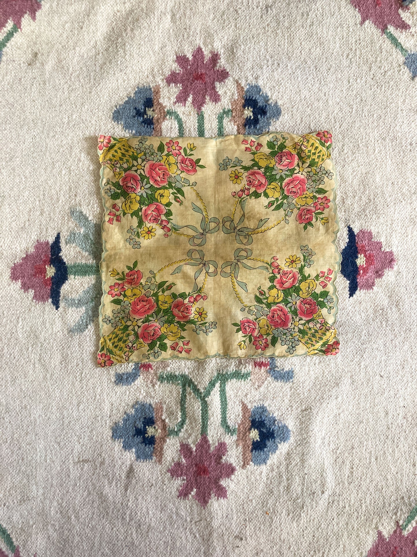 Marigold Floral Braid Bandana