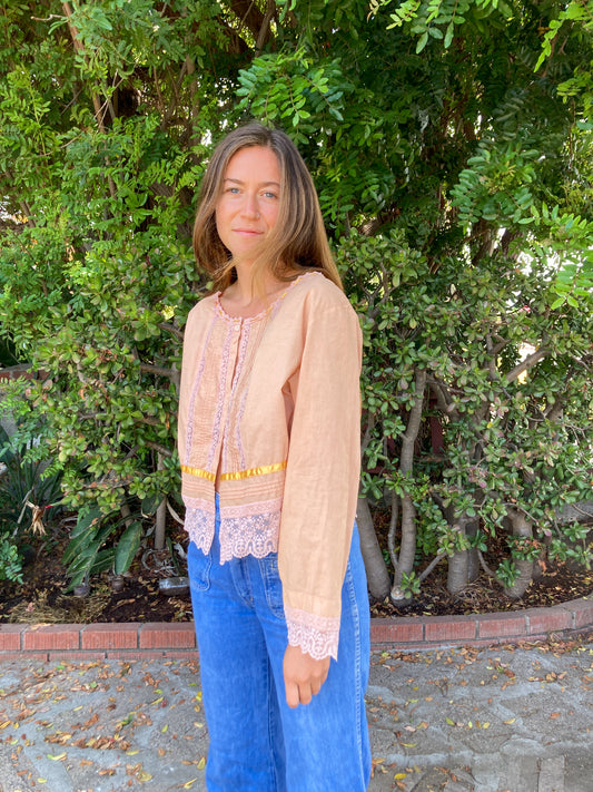 Cutch & Chestnut Lace Blouse