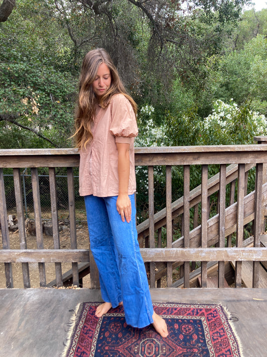 Plum Laura Ashley Collared Blouse