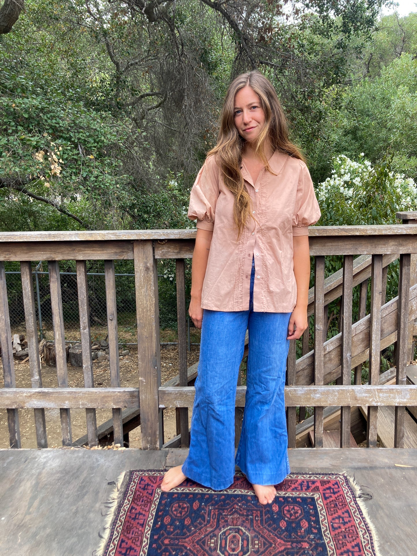 Plum Laura Ashley Collared Blouse