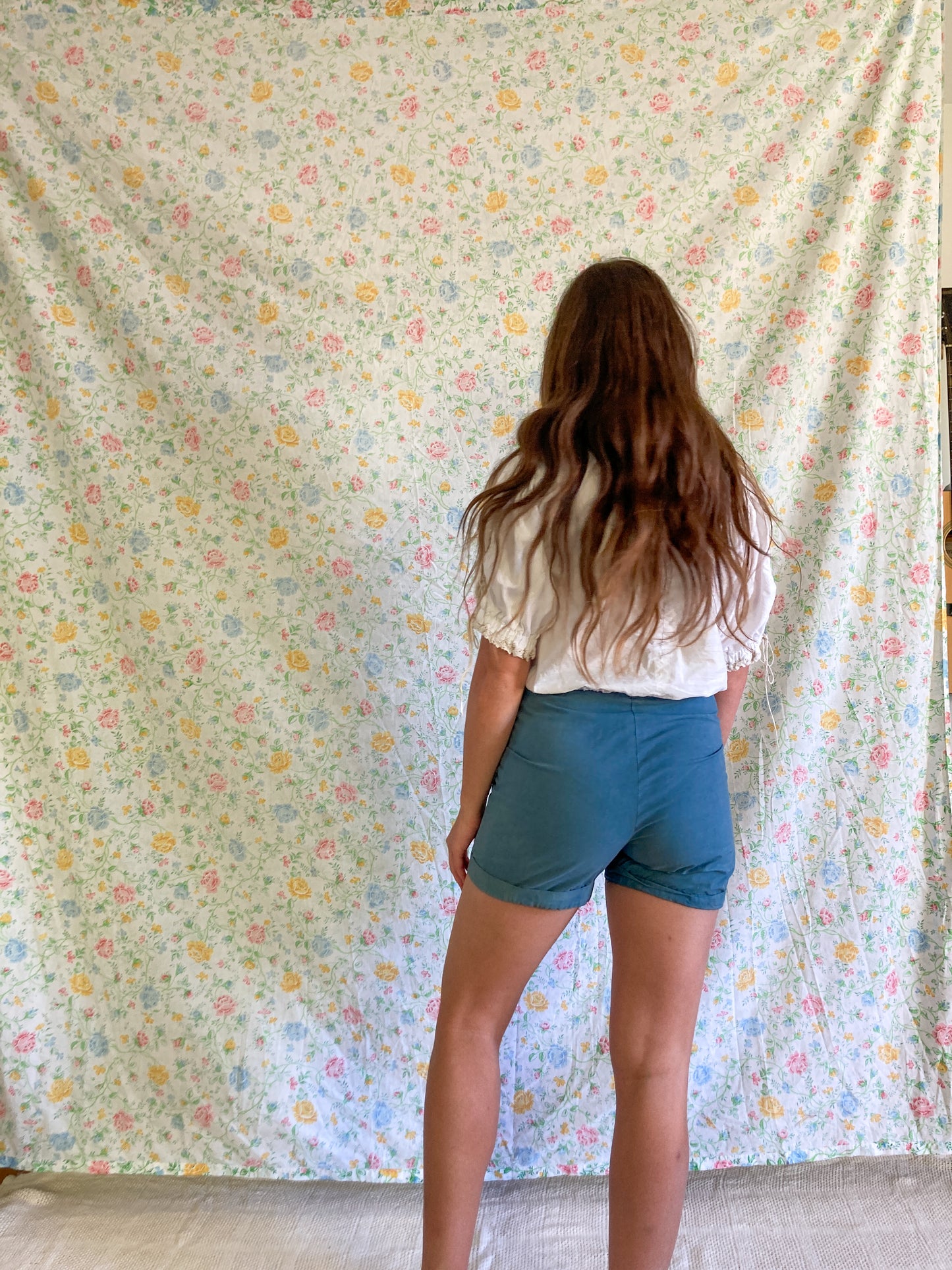 Gallnut & Indigo Highwaisted Sailor Shorts