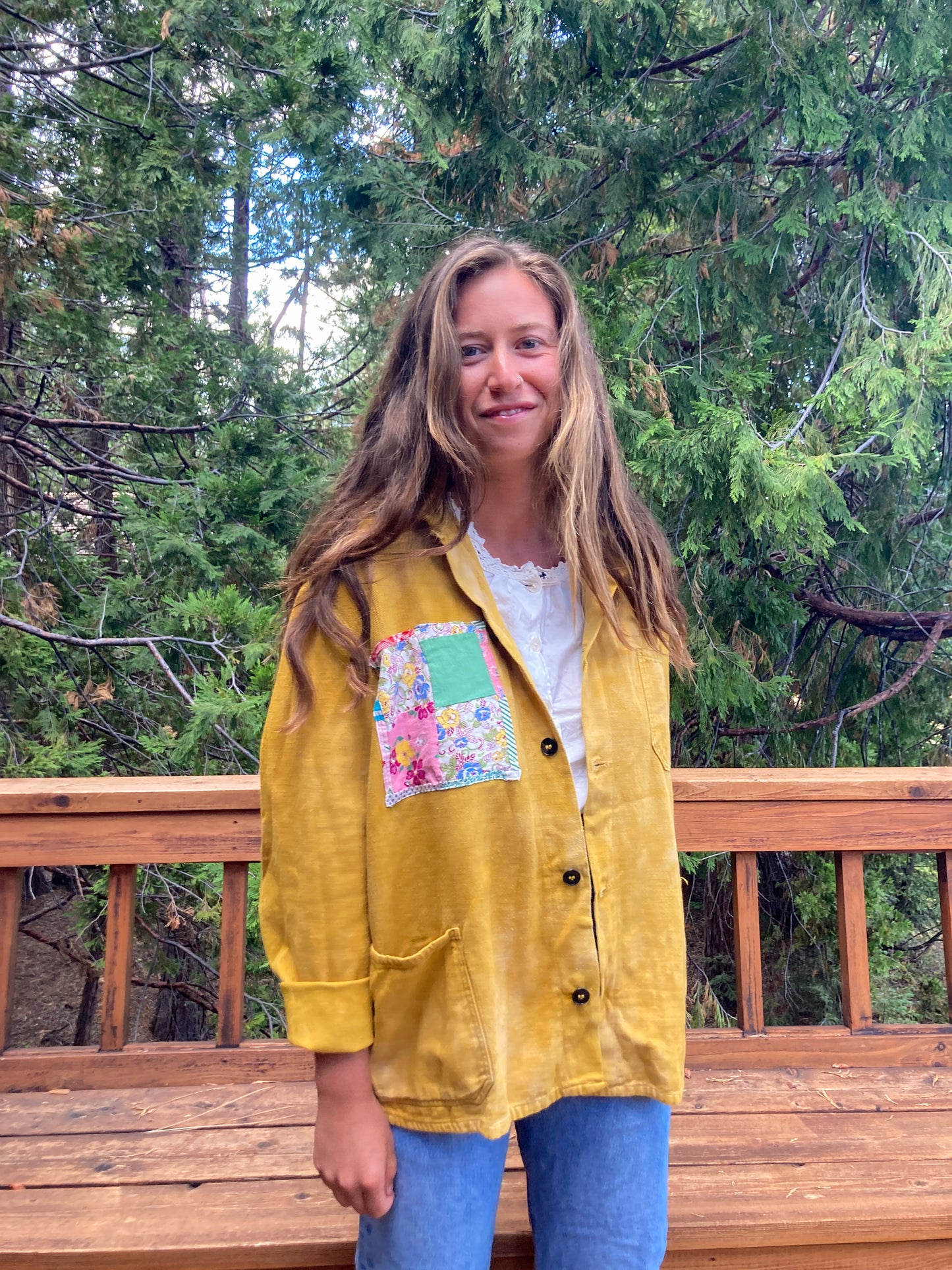 Marigold Patchwork Workwear Jacket