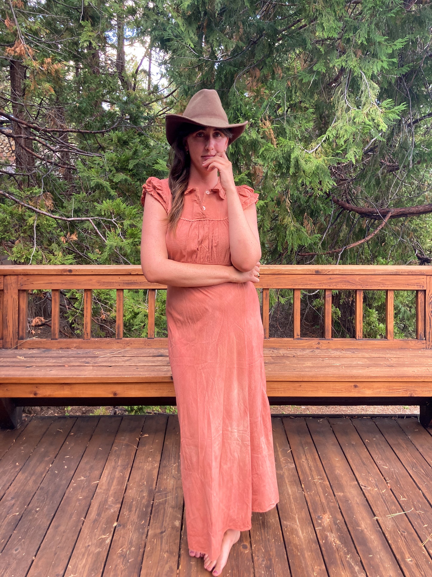 Madder Gauze Prairie Dress