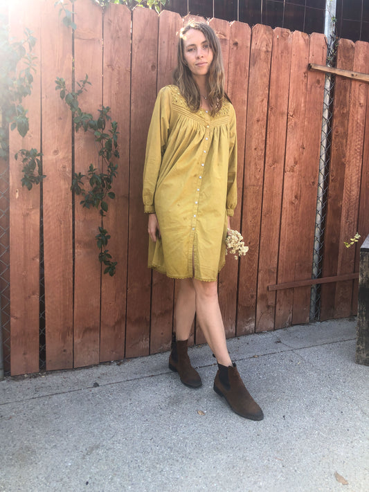 Marigold Long Sleeve Midi Dress