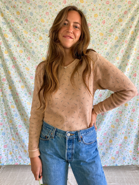 Cutch & Logwood Waffle Floral Longsleeve