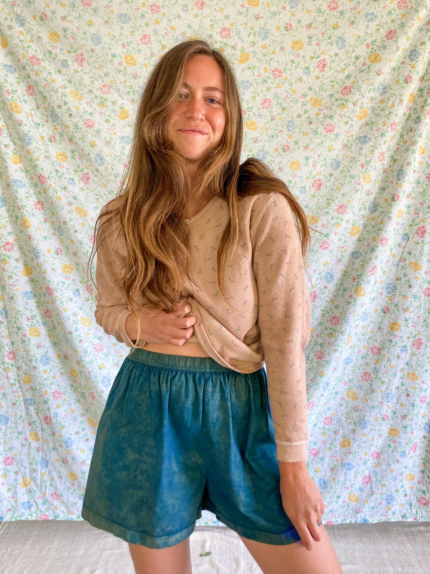 Cutch & Logwood Waffle Floral Longsleeve