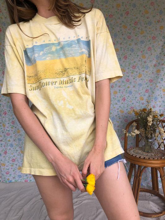 Marigold Sunflower Music Festival Tee