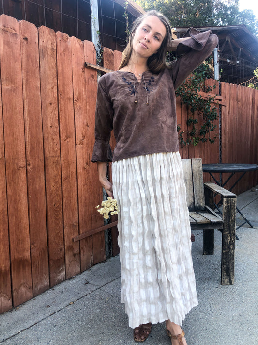 Sequoia Embroidered Long Sleeve Blouse