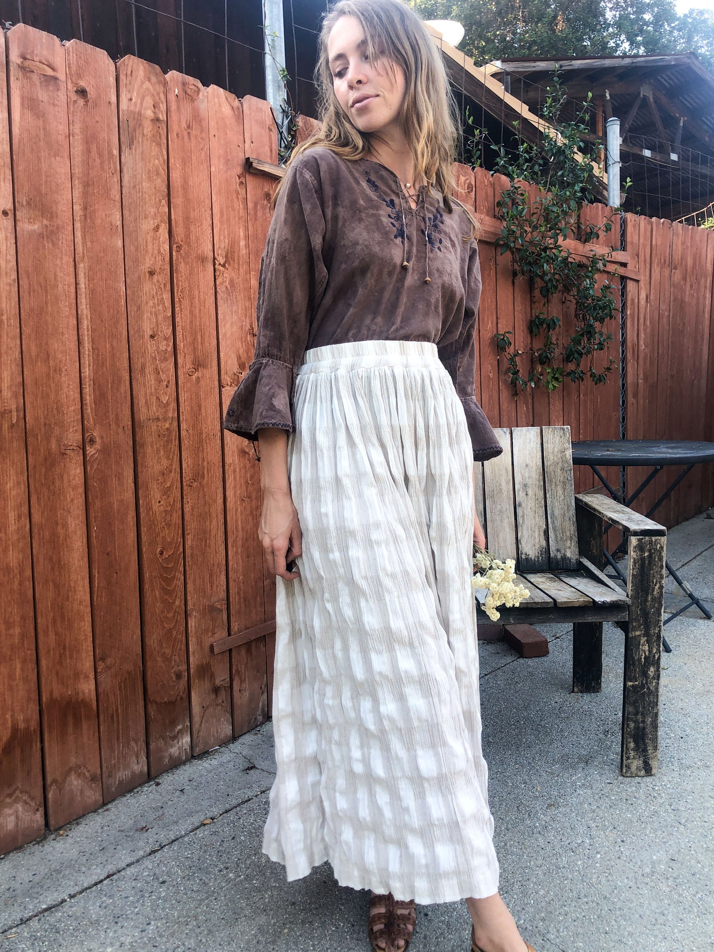 Sequoia Embroidered Long Sleeve Blouse