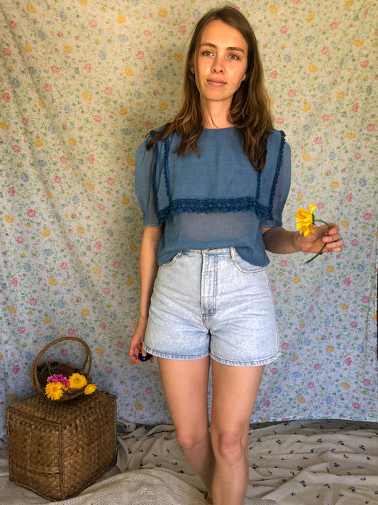 Indigo Gunne Sax Blouse